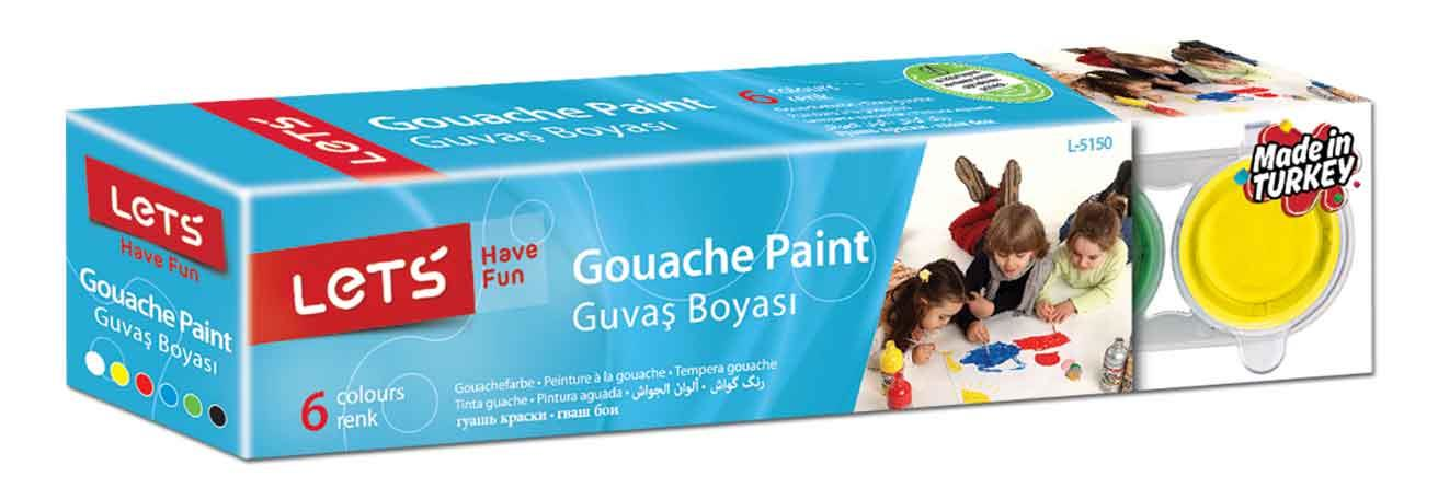 LETS GUAJ BOYA 6 RENK x 25ml (L-5150)