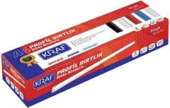 KRAF DOSYA SIRTLIGI 8mm OVAL 100 LU KIRMIZI 35 SY