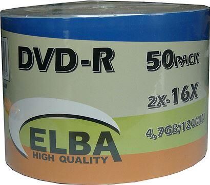 ELBA DVD-R 16X 4.7GB SHRINK 50 LI
