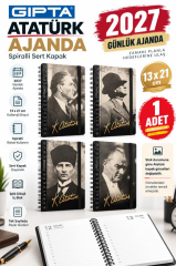 GIPTA AJANDA ATATURK 13X21 SPR.SERT KAPAK 139 2027