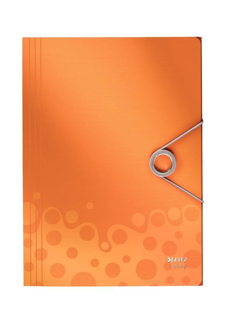 LEITZ BEBOP LASTIKLI DOSYA INCE TURUNCU (4563)