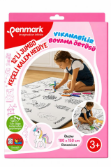 PENMARK BOYAMA HALISI+JUMBO KECELI KALEM 12LI HS51