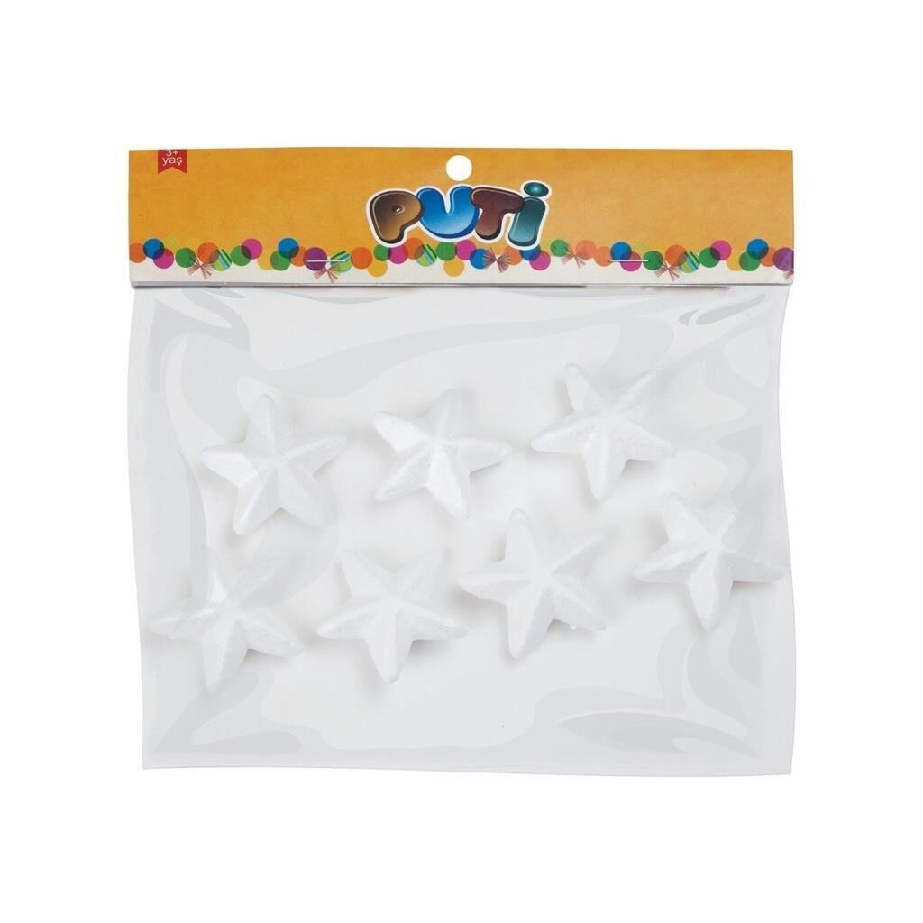 PUTI 6.5cm KOPUK YILDIZ 6 LI