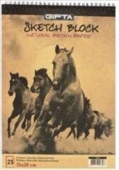 GIPTA RESIM DEFTERI KRAFT SPR. 25x35 25 YP.