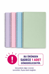 ELMA PASTEL 13x21 DEFTER CIZGILI SPIRALLI 100 YP.