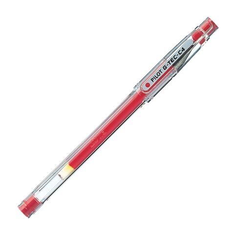 PILOT G-TEC C4 04mm IGNE UCLU JEL KALEM KIRMIZI