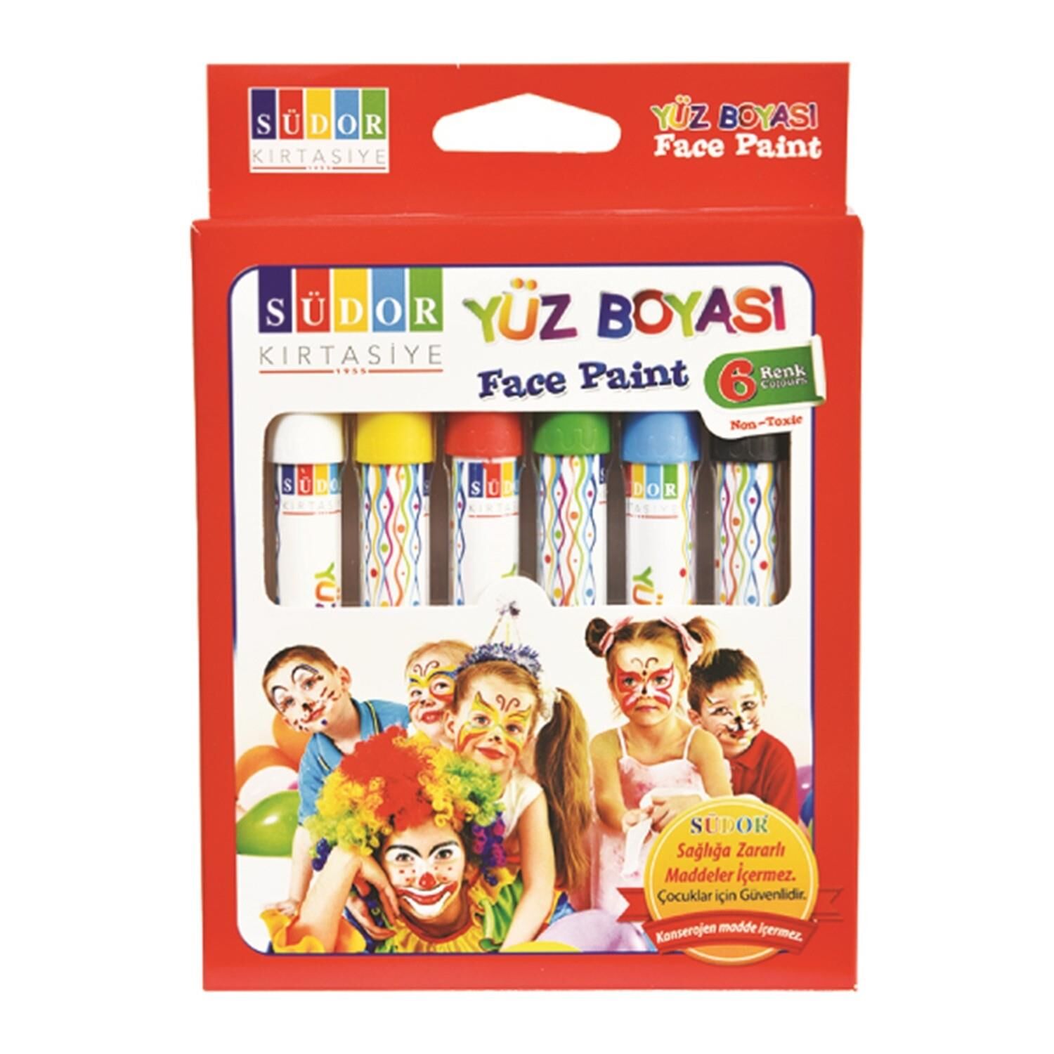 SUDOR YUZ BOYASI 6 RENK (YB01)