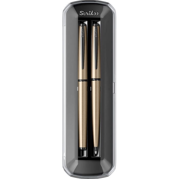 SCRIKSS DOLMAKALEM + TUKENMEZ KALEM SATEN GRI 78MB