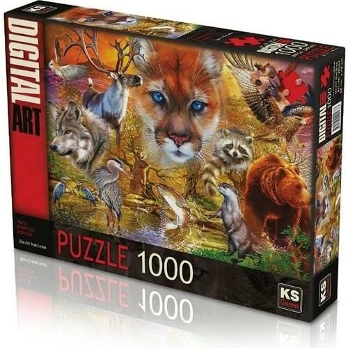 KS PUZZLE 1000 PARCA NORTH AMERICAN ANIMALS