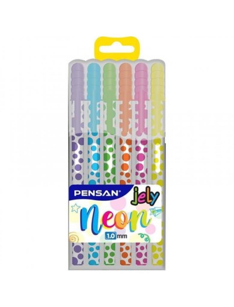 PENSAN JEL KALEM NEON 2801 KARISIK 6 LI PE02801NE0