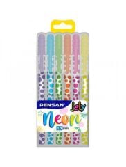 PENSAN JEL KALEM NEON 2801 KARISIK 6 LI PE02801NE0