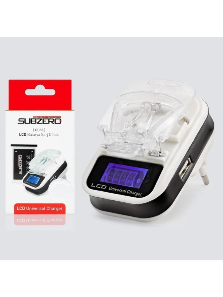 SUBZERO DC55 LCD UNIVERSAL BATARYA SARJ ALETI