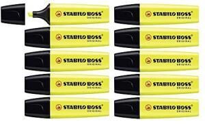 STABILO BOSS FOSFORLU KALEM SARI 10LU (70/24)