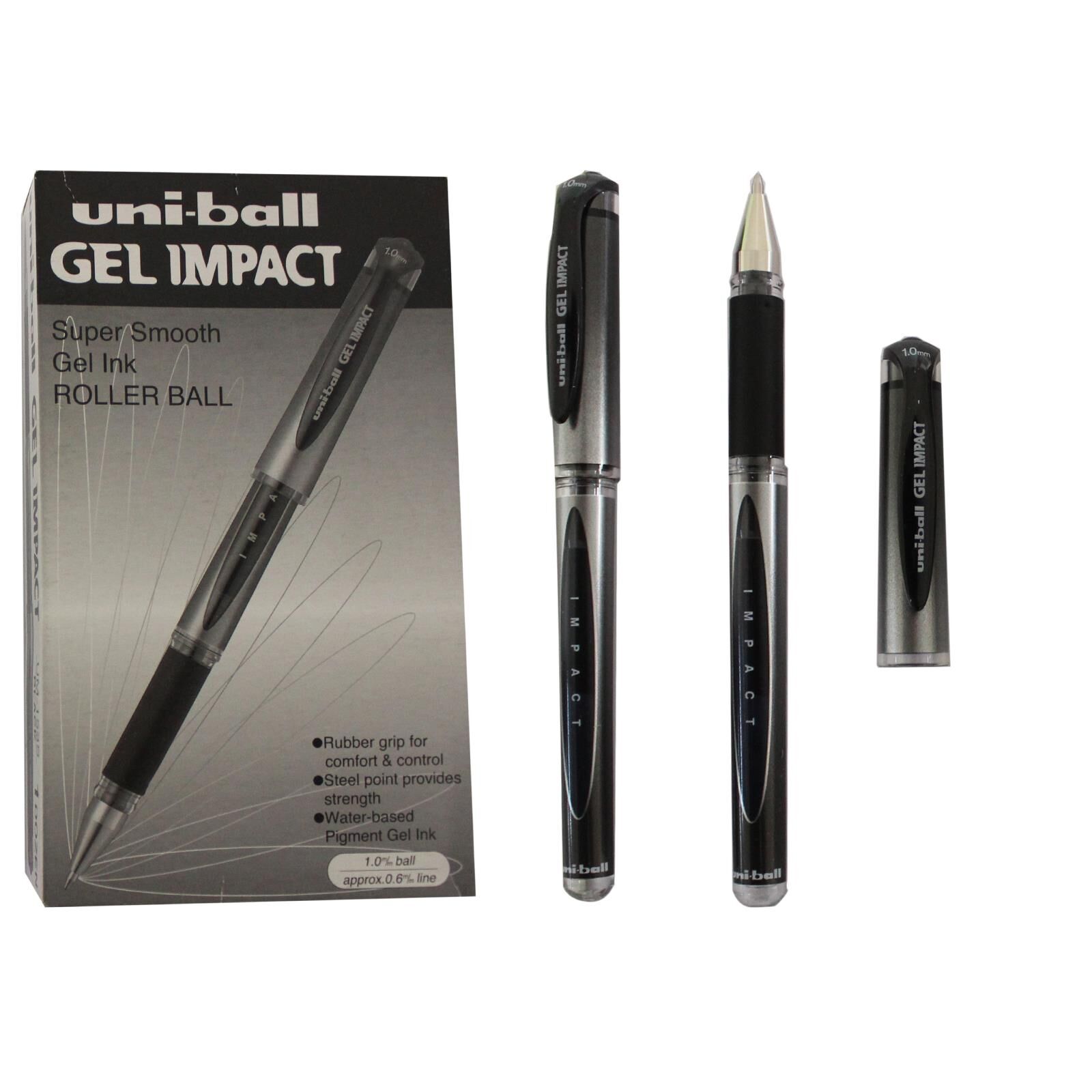 UNIBALL IMZA IMPACT JEL KALEM 1mm SIYAH 12LI(153S)
