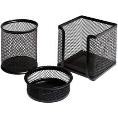 MAS BION MASA SETI  METAL UCLU SIYAH (9302)