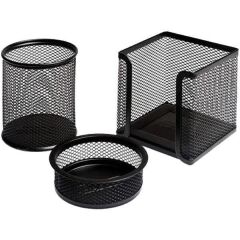 MAS BION MASA SETI  METAL UCLU SIYAH (9302)