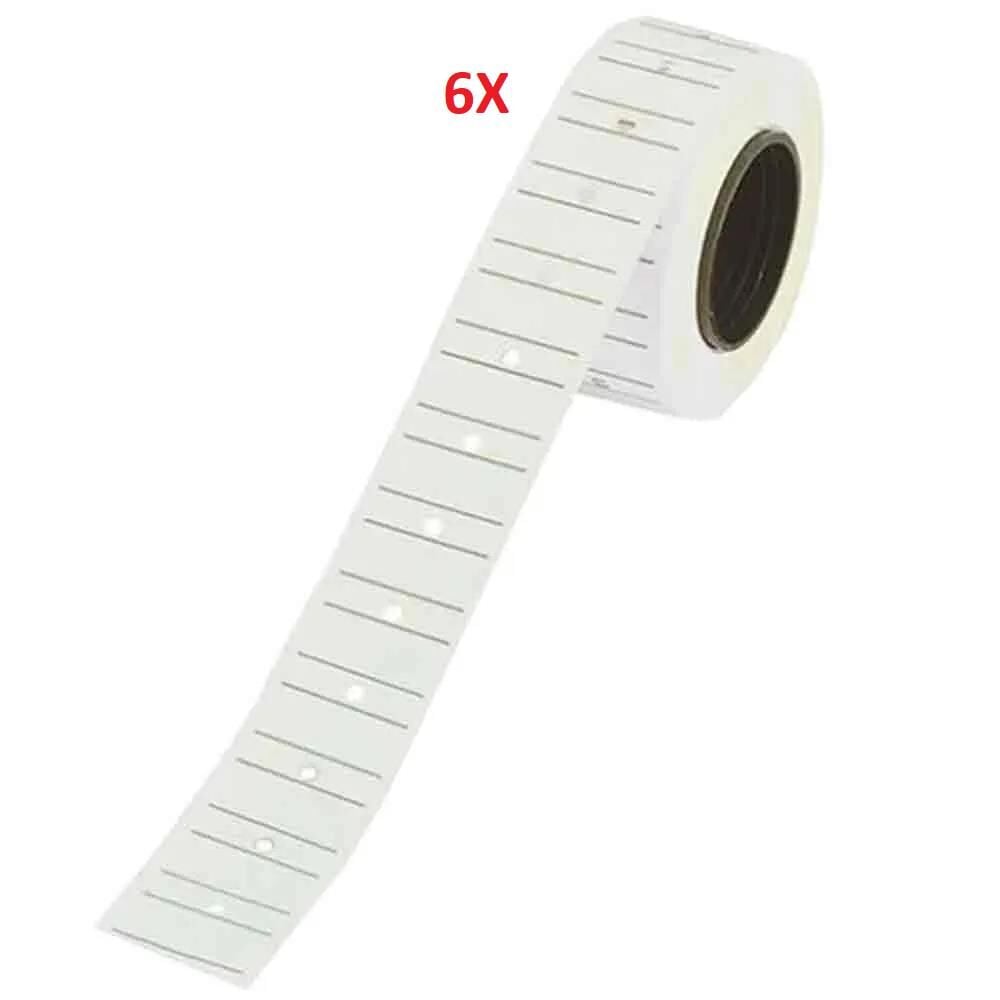 TANEX MAKINE ETIKETI 12-21 CIZGILI BEYAZ 6 LI