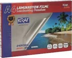 KRAF LAMINASYON FILMI A4 75MIC 100 LU 2121