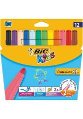 BIC KIDS JUMBO KECELI KALEM VISA XL 12 LI YIKANABI
