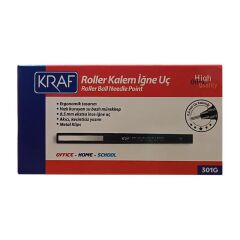 KRAF ROLLER KALEM IGNE UC 0.5 301G SIYAH 12 LI KUT