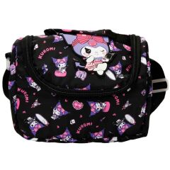 Kuromi Desenli Siyah Termoslu Beslenme Çantası 3354