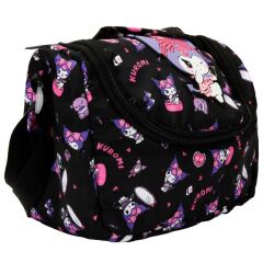 Kuromi Desenli Siyah Termoslu Beslenme Çantası 3354