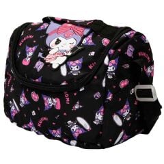Kuromi Desenli Siyah Termoslu Beslenme Çantası 3354