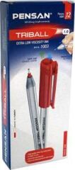 PENSAN TUKENMEZ KALEM TRIBALL KIRMIZI 12 LI