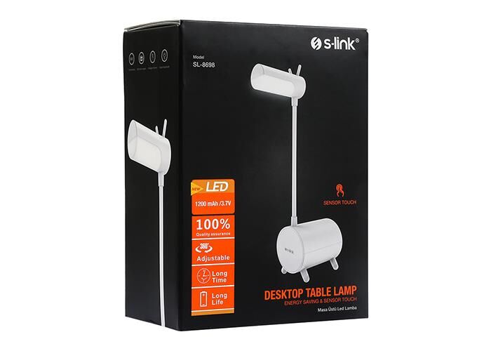 S-LINK BEYAZ 16 LEDLI1200mAh/3.7V MASA LAMBASI8698