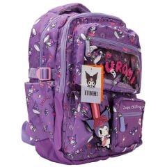 Kuromi Yazılı Mor Okul Sırt Çantası 3223