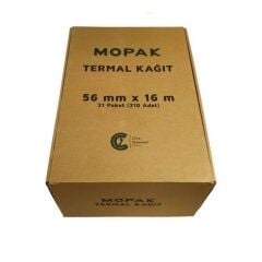 MOPAK TERMAL POS RULO 56x16 21PAKET=210ADET=1 KOLI