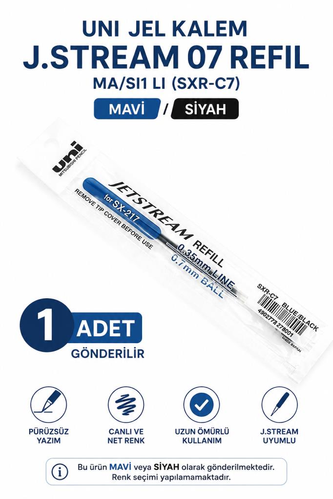 UNI JEL KALEM J.STREAM 07 REFIL MA/SI1 LI (SXR-C7)