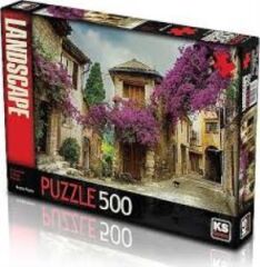 KS GAMES PUZZLE 500 PARCA FLOWERED VILLAGE HOUSES