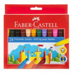 FABER KECELI KALEM JUMBO BOY 24 RENK (554324)