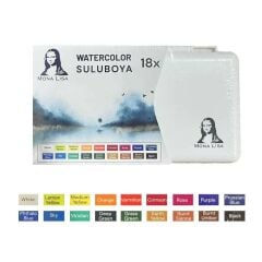 Mona Lisa Profesyonel Sulu Boya Seti – 18 Renk MW18