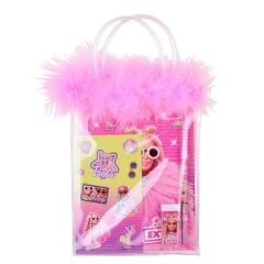 DOLPHIN KIRTASIYE SETI TUYLU PVC CANTA BARBIE 7746