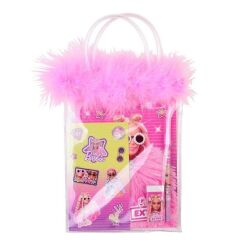 DOLPHIN KIRTASIYE SETI TUYLU PVC CANTA BARBIE 7746