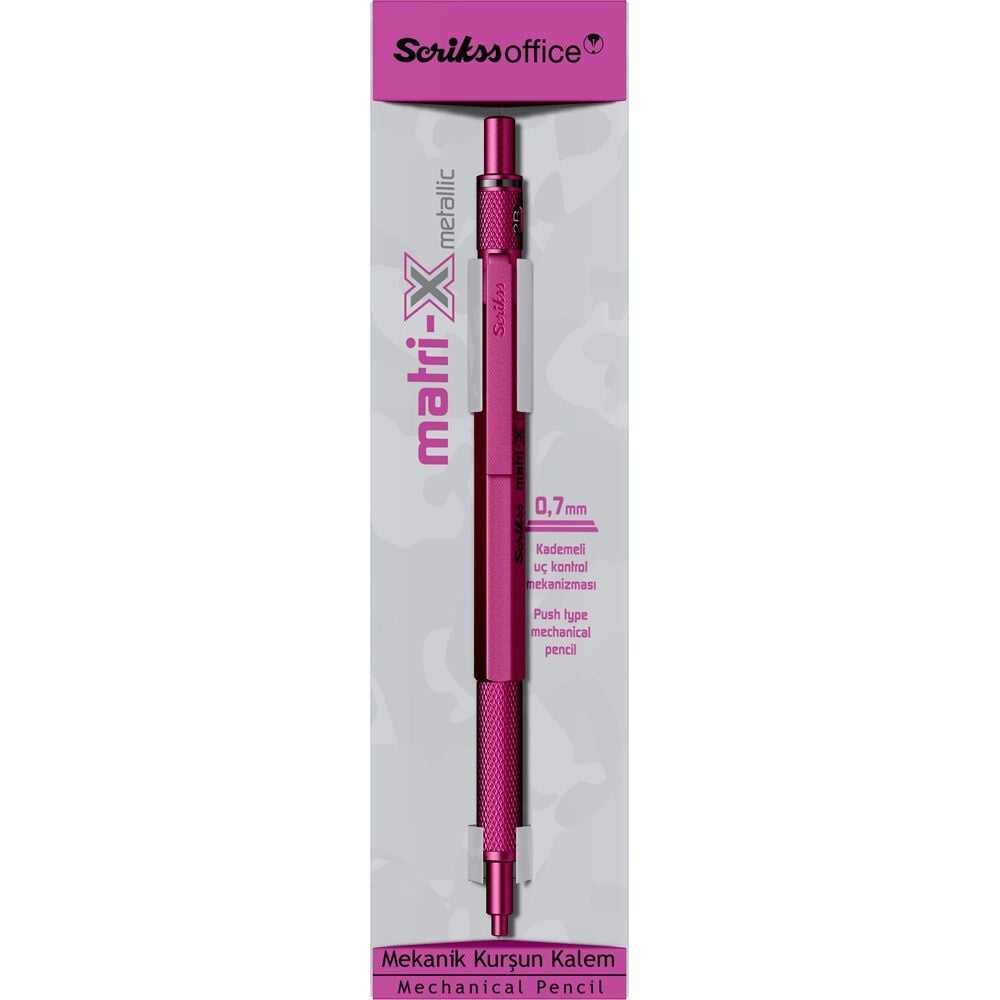 SCRIKSS MATRI-X VERSATIL 0.7 METALIK PEMBE KUTULU