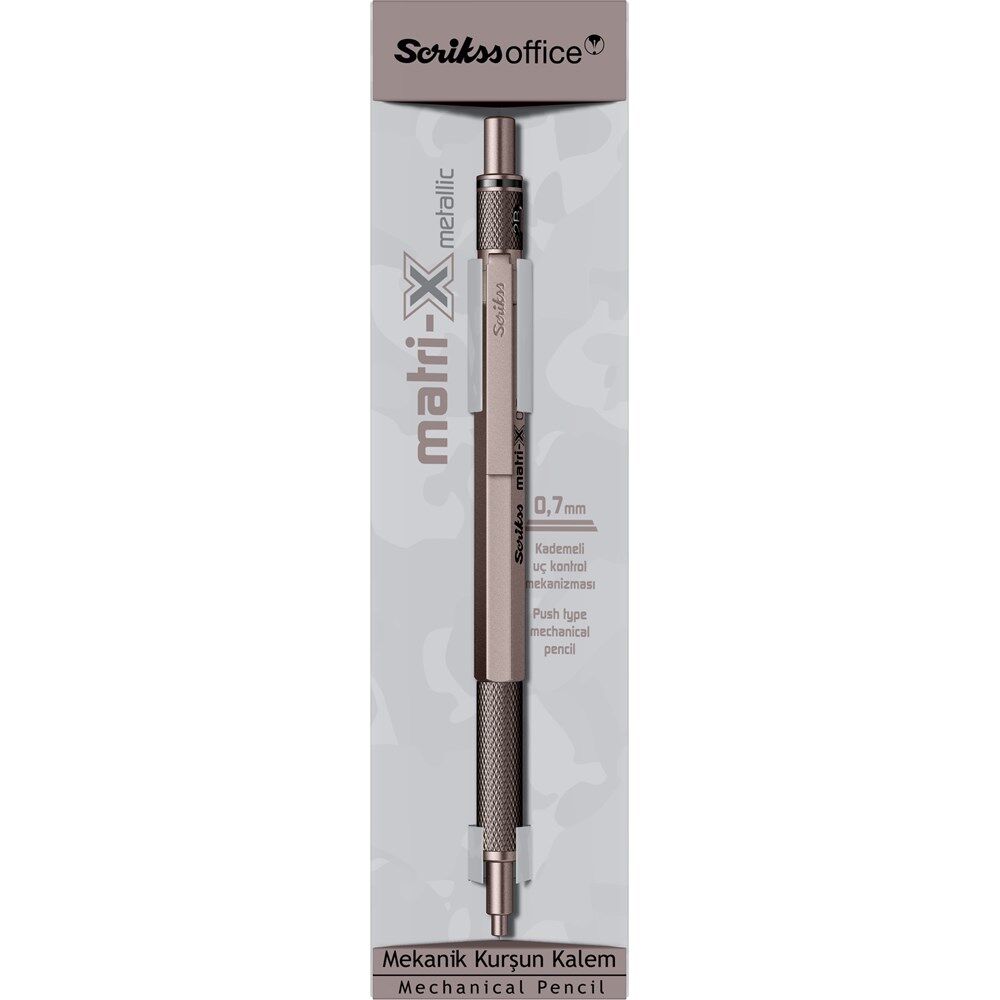 SCRIKSS MATRI-X VERSATIL 0.7 METALIK GRI KUTULU