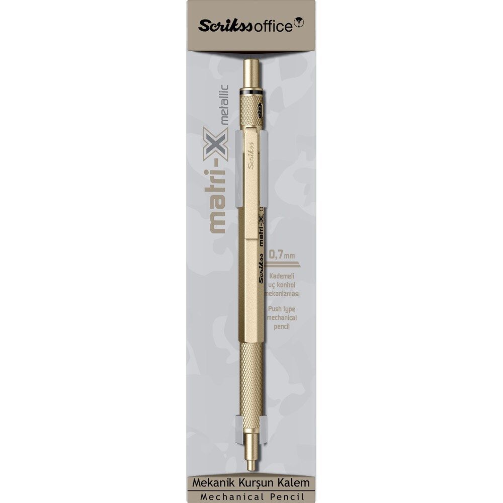SCRIKSS MATRI-X VERSATIL 0.7 METALIK ALTIN KUTULU