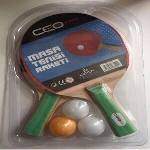 CEO SPORT MASA TENISI SETI FILELI (2RAKET+3TOP)SP5