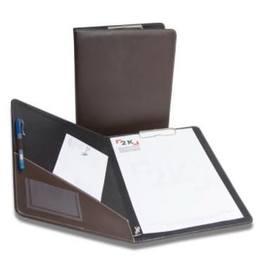 2K SEKRETERLIK KAPAKLI A4 SUNI DERI KAHVE 501-2