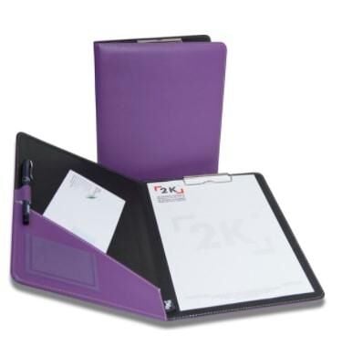2K SEKRETERLIK KAPAKLI A4 SUNI DERI LILA 501-5