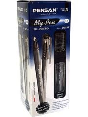 PENSAN MY-PEN 1mm TUKENMEZ KALEM SIYAH 25 LI(2210)