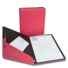 2K SEKRETERLIK KAPAKLI A4 SUNI DERI FUSYA 501-7