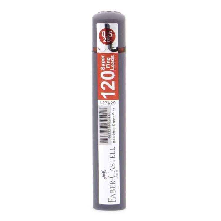 FABER CASTELL GRIP MIN 05 2B 60MM 120 LI ALACA GRI