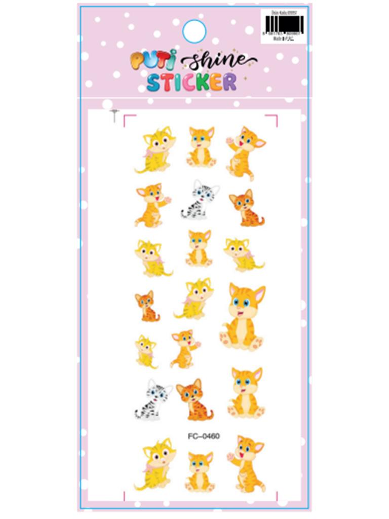 PUTI SHINE STICKER - KEDI