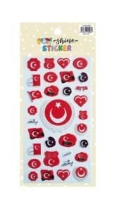 PUTI SHINE STICKER - TURK BAYRAGI 1