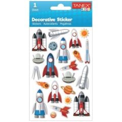 TANEX TNX-25052 PUFFY UZAY ROKETI STICKER