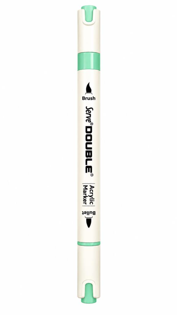 SERVE DOUBLE AKRILIK MARKOR NANE YESILI B815